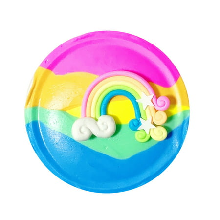 MIANHT Beautiful Color Butter Slime Rainbow Birthday Cake Slime Kids Relief Stress Toys - 2022 Beautiful Color Butter E-#1136