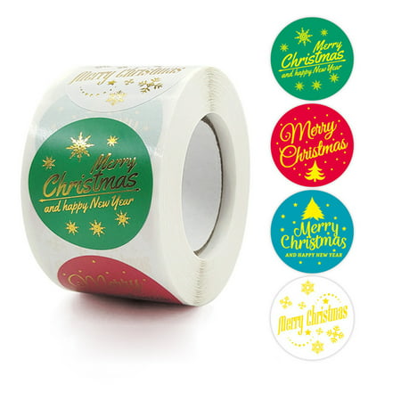 FengLS 500pcs Merry Christmas Stickers Candy Bag Labels Gifts Box Package Sealing Stickers Handmade Wedding Decor Party Supplies 09-Decor-10A#23310 Id