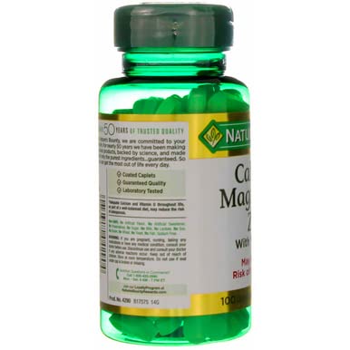 Nature's Bounty Calcium-magnesium-zinc Caplets, 200 Caplets (2 X 100 Count Bottles) thumbnail