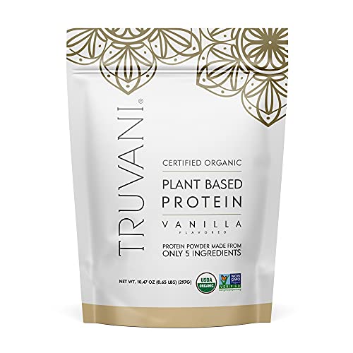 Truvani Organic Vanilla Plant Based Protein Powder