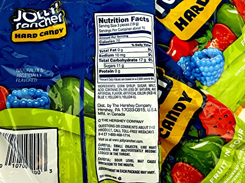Jolly Rancher Fruit N' Sour Hard Candy in Assorted Fruit Flavors in a Gift Box, 6.5-Ounce Bag (Pack of 3) thumbnail