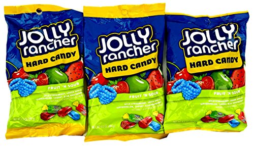 Jolly Rancher Fruit N' Sour Hard Candy in Assorted Fruit Flavors in a Gift Box, 6.5-Ounce Bag (Pack of 3) thumbnail