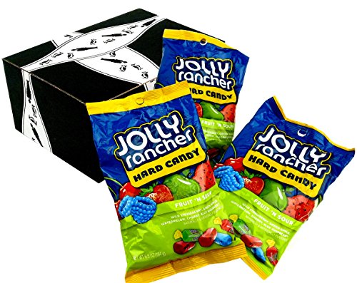 Jolly Rancher Fruit N' Sour Hard Candy in Assorted Fruit Flavors in a Gift Box, 6.5-Ounce Bag (Pack of 3) thumbnail