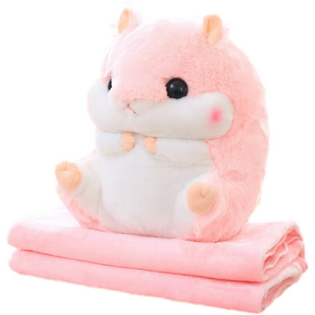 FengLS Cute Plush Hamster Throw Pillow  Cartoon Stuffed Animal Toys 06-Car Toys-06A#2658 2022 New Toys Cute Plush Hamster