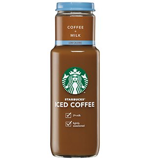 Starbucks Iced Coffee 11oz Glass Bottle - Low Calorie Coffee (Pack of 12)