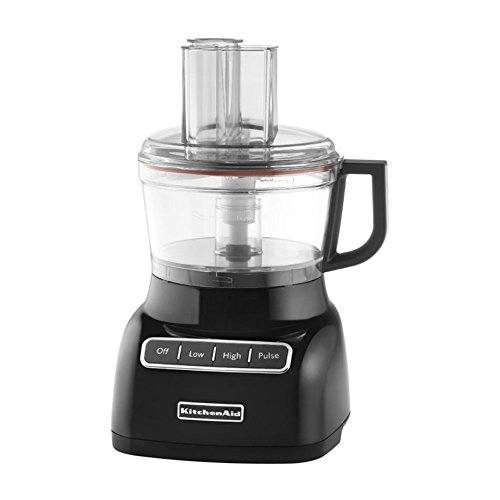 KitchenAid KFP0711OB 7 Cup Food Processor, Onyx Black