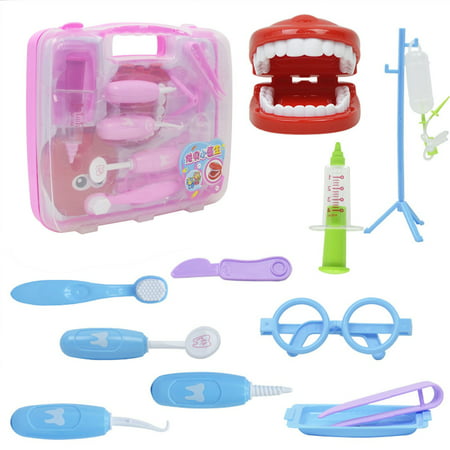 FengLS Children S Oral Dentist Play House Toy Set Simulation Dentist Suitcase A18-Z#5797 2022 Newest Children S Oral Dentist
