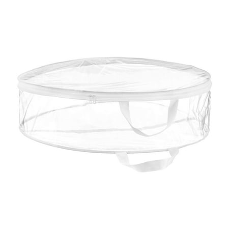 Buodes Garland Storage Bag Tear-resistant Waterproof Double Zipper Transparent Storage Bag