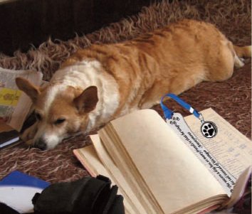 Dog Themed Metal Bookmark (White Print) - a Dog Is the Only Thing on Earth thumbnail