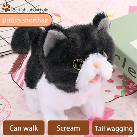 DDgui New Upgraded Electronic Pet Electric Simulation Children S Toy Will Bark and Walk Cat DDgui LCC220923-4722