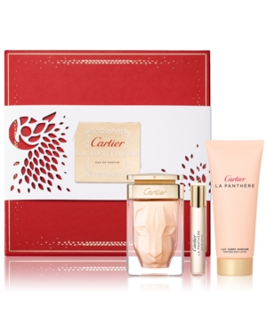 Cartier La Panthere by Cartier - 3 PIECE GIFT SET - 2.5 OZ LA PANTHERE EAU DE PARFUM NATURAL SPRAY, 3.3 OZ LA PANTHERE PERFUMED BODY CREAM, 0.3 OZ LA