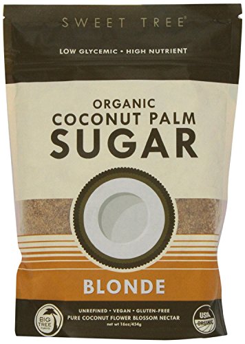 Sweet Tree Palm Sugar (Blonde) - Big Tree Farms, 16 Oz. Bag - Organic, Unrefined, Sustainable, All Natural Sweetener - Vegan, Non GMO, Preservative Fr