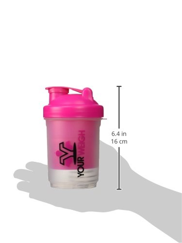 Protein Shaker Blender Bottle for Weight Loss Shakes, Salad Dressing, Flavored Water and More, a Unique Sports Mixer Bottle with Blender Ball & St thumbnail