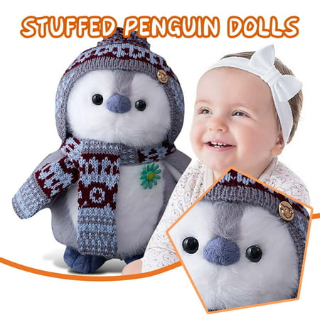 FengLS Penguin Dolls with Hats Stuffed Toys Children S Car Decorations Holiday Gifts A18-Z#6317 2022 Newest Penguin Dolls with