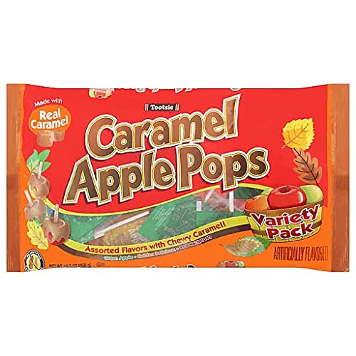 Tootsie Caramel Apple Pops Assorted Apple Orchard 12.7 Oz. Limited Edition Fall Favorite