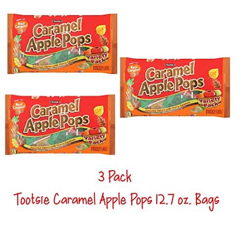 Tootsie Caramel Apple Pops Assorted Apple Orchard 12.7 Oz. Limited Edition Fall Favorite thumbnail
