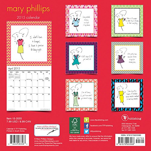 2015 Mary Phillips Mini Calendar thumbnail