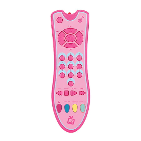 Buodes Montessori Toys for 2 Year Old Toys Kids Musical TV Remote Control Toy with Light and Sound Early Education Learning
