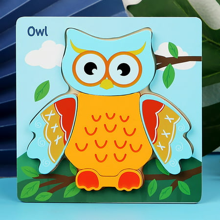 Wooden Puzzles for Toddlers Animal Shape Montessori Toy Puzzles Gifts 912-lj#3439 Toys for Kids Wooden Puzzles for