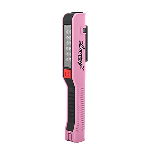 BUNDLE: 5x NEBO Pocket Work Light LED Flashlight: 1x Lucy 2 Pink, 1x Larry 2 Black, 1x Larry 2 Green, 1x Larry 2 Grey & 1x Larry 2 Orange (6051, 6 thumbnail