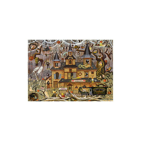 MIANHT Halloween Puzzles 1000 Piece Pumpkin Ghost Witch Terror Puzzle Game Gift 1.5mm - 2022 Fashion Halloween Puzzles 1000 D-#2564