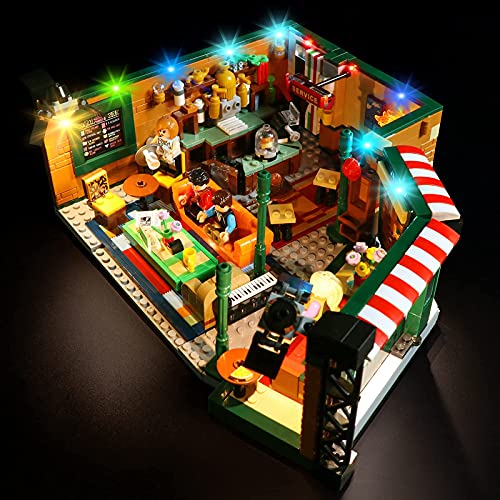 LED Light Kit for Lego Friends Central Perk  USB Powered DIY Light Set for Lego Ideas Series 21319 (Lights Kit Only Without Building Block Model)
