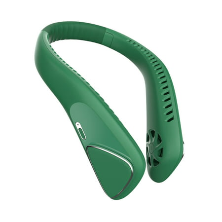 FengLS Portable Leafless Hanging Neck-Fan Comfortable Cooling-Neckband Electric Cooler 09-Decor-10A#9303 Ideal Gift Portable Leafless Hanging