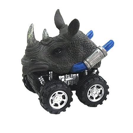Buodes Fire Truck Toy Dinosaurs Toy Cars for Kids Pull Back Dinosaurs Toys for Children Dinosaur Model Mini Toy Car Gift for Boys Girls