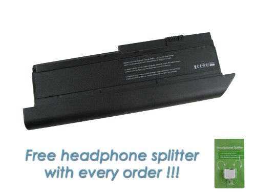 IBM Lenovo Thinkpad X201I-3323 9-cell, 7800mAh Replacement Laptop Battery with FREE Headphone Splitter