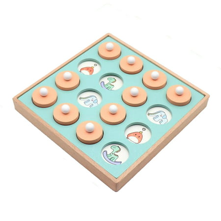 Buodes 3 Year Old Boy Toys Learning Toys for 1 + Year Old Educational Wooden Match-It Memory Chess Game Child Toys