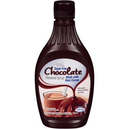 Great Value Sugar-Free Chocolate Syrup, 18.5 Oz. Image