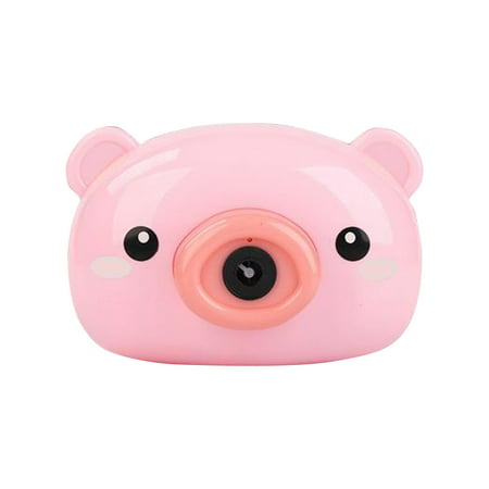Buodes Adhd Toys Stress Relief Toy Kids Electric Music Bubble Maker Cute Pigs Funny LED Bubble Machine Toys 10ml