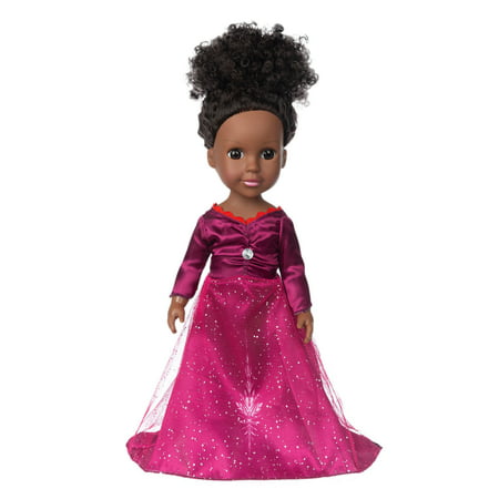 Buodes Toys for Toddlers Sonic Toys Black African Black Baby Cute Curly Black 35CM Vinyl Baby Toy