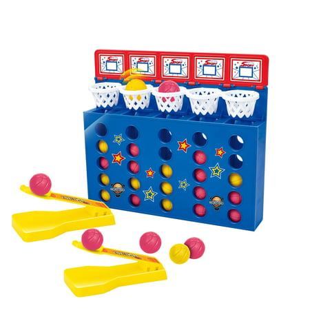 R*3619，Shots Game Go 4 in a Line Game Classic Board Games Ball Game Bouncing Linking Shots Educational Toys Multiplayer Toys