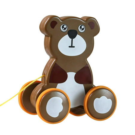 Buodes 4 Year Old Boy Toys Kids Toys Children S Drag Toy Driver Pull Rope to Pull Animal Car Educational Toys
