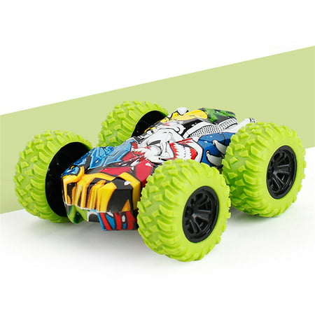 FengLS Inertia-Double Side Stunt Graffiti Car Off Road Model Car Vehicle Kids Toy Gift 06-Car Toys-06A#2289 2022 New Toys Inertia-Double Side Stunt