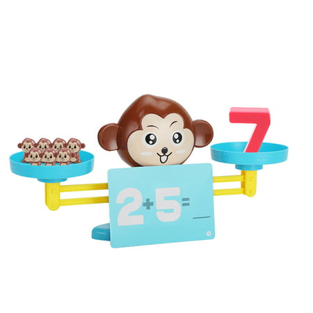 MIANHT Play Brainy Balancing Monkey Math Game Fun & Educational Monkey Scale Math Toy - 2022 Fashion Play Brainy Balancing D-#5588