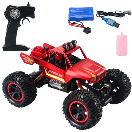 EQWLJWE Remote Control Car  4WD 2.4GHz Off Road Monster Vehicle RC Truck Crawler with Dual Motors(1/14 30 Km/h)