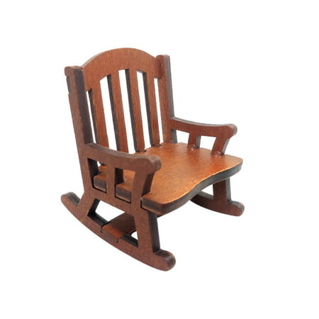 MIANHT 1:12/1:6 Doll House Mini Scene Mode Mini Rocking Chair Pretend Toys - 2022 1:12/1:6 Doll House E-#6331
