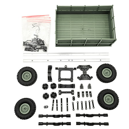 Upgrade Trailer DIY Part Set for WPL 1/16 Military Truck RC Car Plastic Metal - 2022 New Toys Upgrade Trailer DIY B#7751