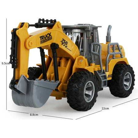 Remote Control Car Deals Bulldozer 5588 Yellow Window Box Fun Toy for Kids Children Boys and Girls