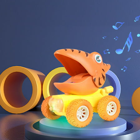 Press the Dinosaur Car Light Music Inertial Pull Back Off-road Vehicle Children S Educational Toy - 2022 New Toys Press the Dinosaur B#6858