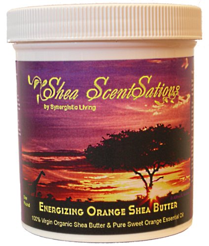 Unrefined, Ivory, African Shea Butter (16 OZ) with Pure Sweet Orange Essential Oil. Moisturizing Skin Care for Face, Hands, Feet & Lips. Natural B thumbnail