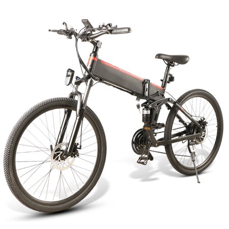 Folding Bike 26 Inch with LCD Display 500W 48V 10.4AH 30 KM/H Removable Battery Electric Mountain Bicycle