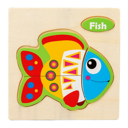 FengLS Wooden Puzzles Toddler Toys Gifts for 1 2 3 Year Old Boys Girls  1 Pack Animal Toddler Sensory Toy 09-Gifts-08A#3439 Now Toys Wooden Puzzles To