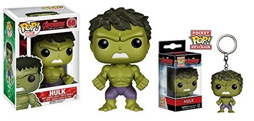 Funko POP! Marvel Hulk Avengers 2 Age of Ultron Action Figure and Key Ring