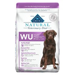 Blue Buffalo Natural Veterinary Diet W+U Weight Management + Urinary Care Dry Dog Food  Chicken 6-lb Bag