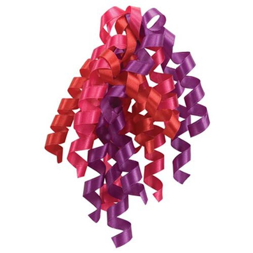 The Gift Wrap Company 12-Count Satin Mix Curly Ribbon Bows, Enchanted