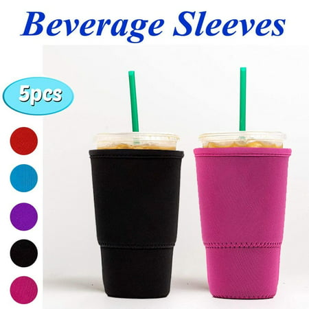 DDgui 5pcs 401-500ml Reusable Insulated Iced Coffee Beverage Sleeve Drink Cup Holder - 2022 New Toys 5pcs 401-500ml a-a#4973 DDgui 220919-4973