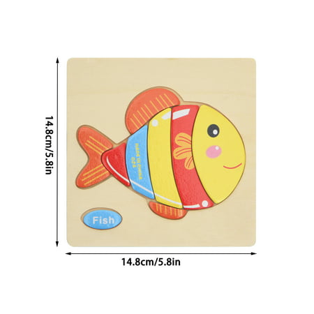 Zpj5#8875 Cartoon Animal Traffic Three-Dimensional Puzzle Children S Early Education Educational Wooden Puzzle Toy Z#8875 LU9